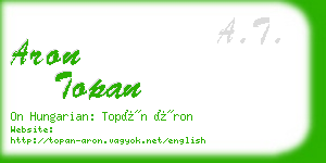 aron topan business card